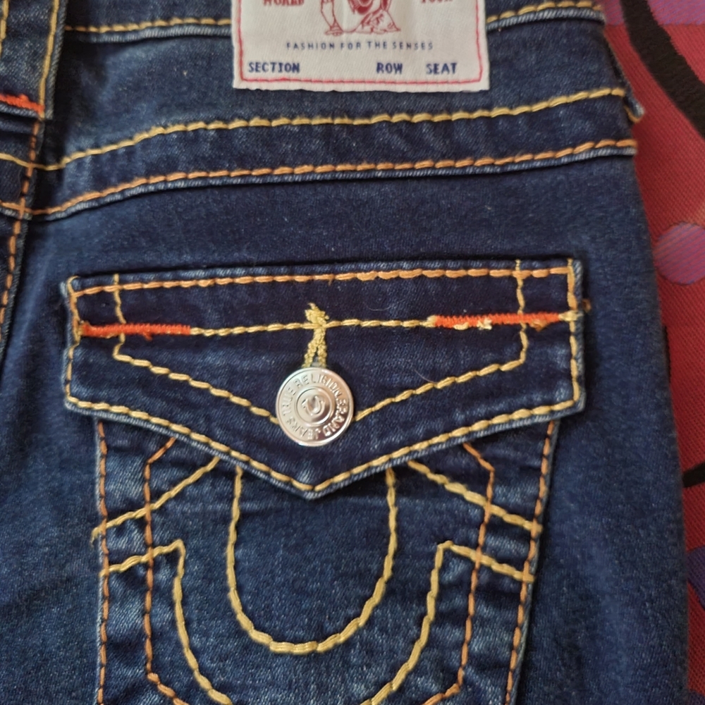 True Religion women's jeans Stella size 25 flap pockets NWT